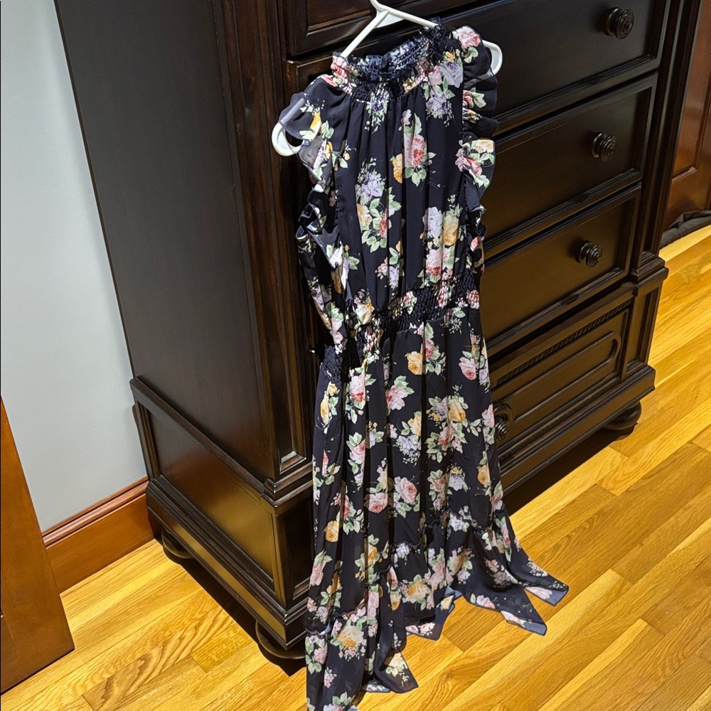 Floral Sleeveless Maxi Dress